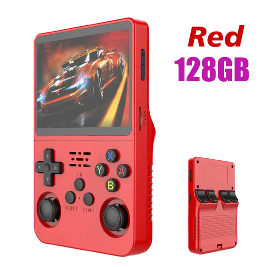 R36S Retro Handheld Video Game Console Linux System 3.5 Inch IPS Screen R35S Pro Portable Pocket Video Player 64GB Games